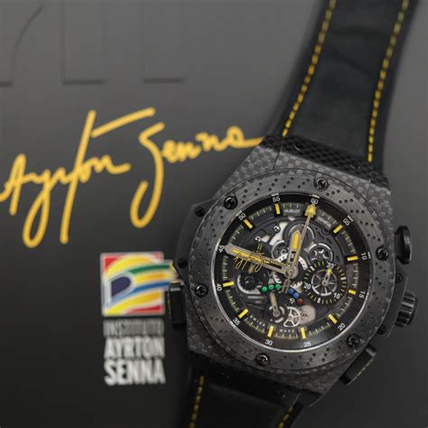 hublot big bang ayrton senna strap|Hublot King Power Ayrton Senna and King Power Tourbillon .